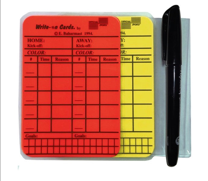 Official Sports Write On Cards