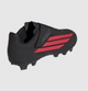 Junior F50 Club Velcro FxG (Core Black/Lucid Red)