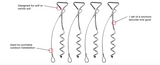 Portable Auger Anchors - Set of 4