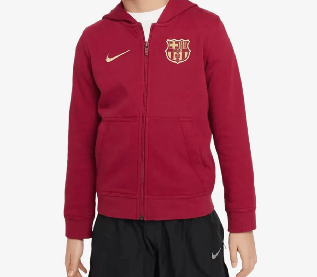 Youth FC Barcelona Full-Zip Club Hoodie