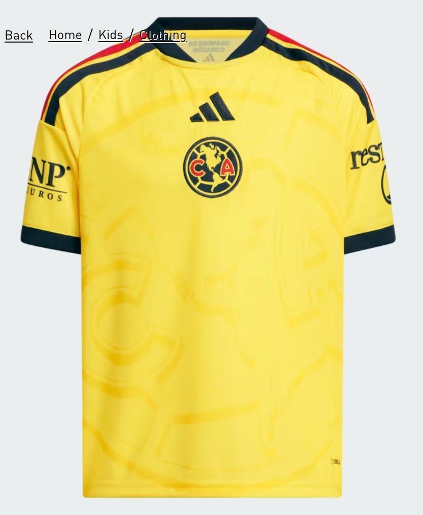 Club America 26/27 Home Jersey Youth