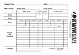 Referee Score Sheet